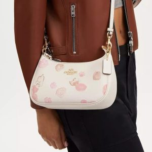 CoachH Teri Shoulder Bag In Floral Leather