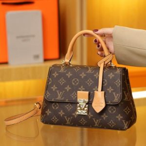 Louise Vuittonn Madeleine Bicolor Monogram Empreinte Leather Top Handle Handbag