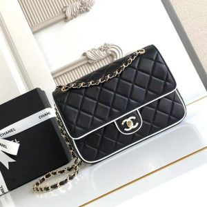 ChaneLL Pearl Classic Panda Flap Shoulder Bag