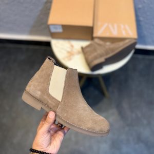 ZARAA-LEATHER CHELSEA BOOTS