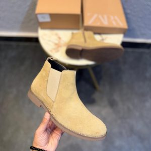 ZARAA-LEATHER CHELSEA BOOTS