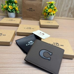 COACHE Premium Embossed Monogram Leather wallet