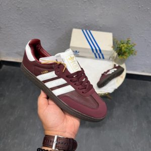 *GIRLS COLOR IN STOCK 🖤🖤* *ADIDASE ORIGINALS SAMBA CHERRY WHITE STRIPES